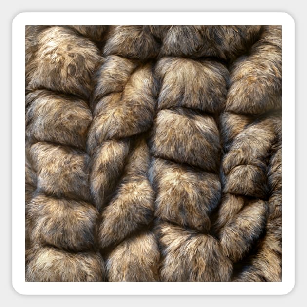 Fur - Printed Faux Hide Sticker by Endless-Designs